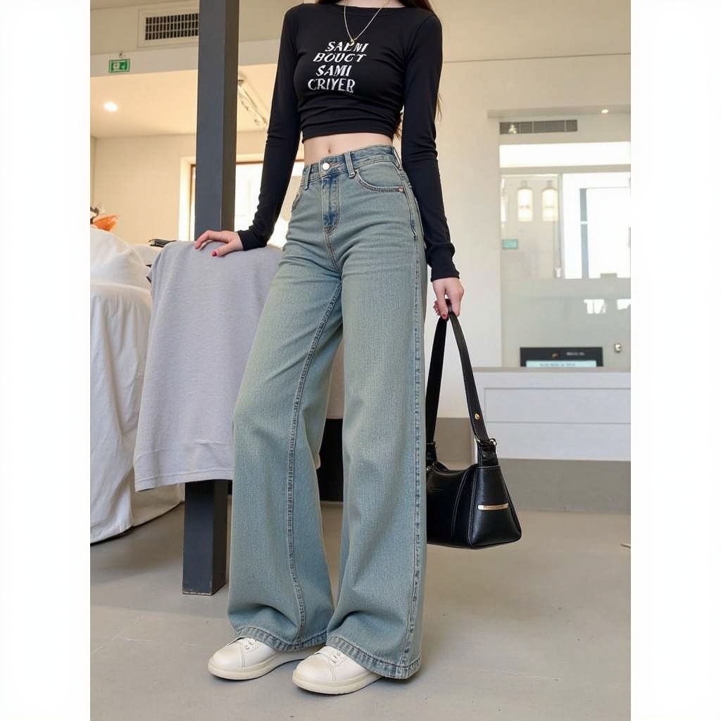 กางเกงยีนส์ jeans ขากระบอก ใหญ่ กลาง เล็ก เนื้อผ้าดี คละงานแบรนด์นำเข้าเกรดเอ มือ2 เกาหลี USA สวย เกามรกกก พส จีนมาก