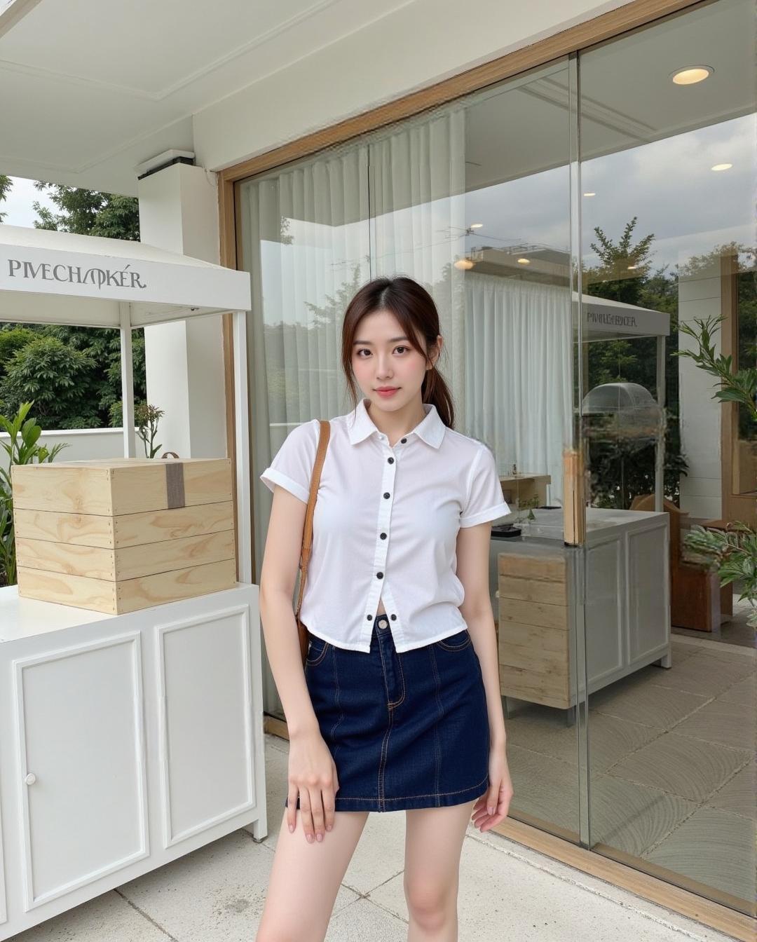 Riley.apparels - Lynn Suede Skirt (ได้เฉพาะกระโปรง) อ่านรายละเอียดสินค้าก่อนสั่ง