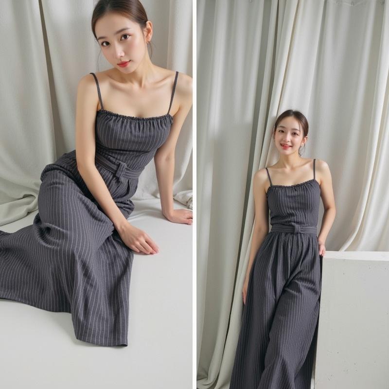 Tangerines - Peony slip dress ชุดเดรส ออกงาน
